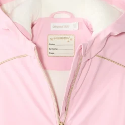 Waterafstotende unisex parka met capuchon en rits.