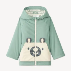 Waterdichte parka voor jongens met speelse zak.