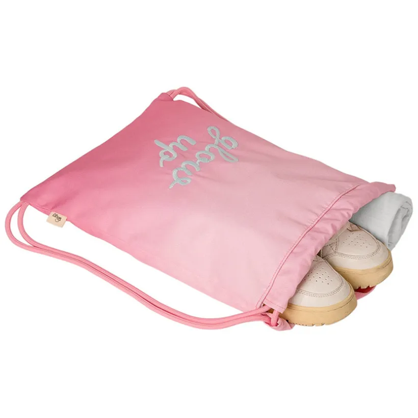 Waterdichte rugzak met trekkoord Pink Glowup