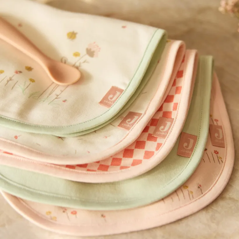Waterdichte slabbetje van jersey 5 STKS Pretty Picnic