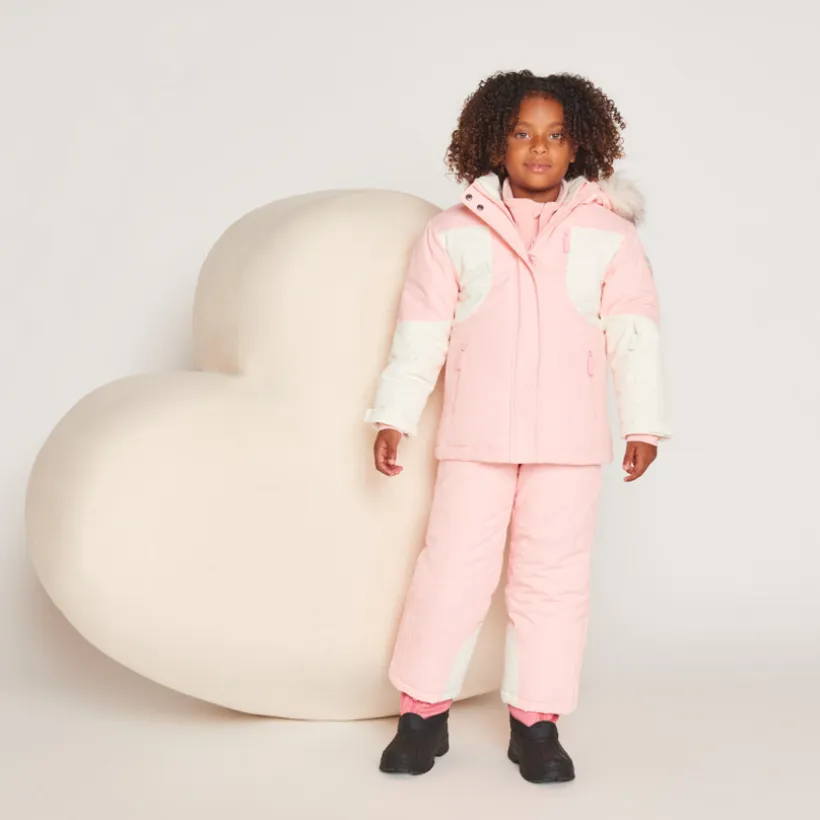 Waterproof skijas met color block-effect meisjes
