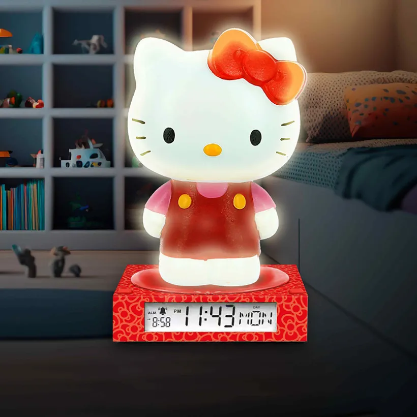 Wekker met nachtlampje Hello Kitty