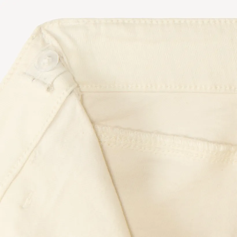 Wide flared jeans in solid color for girls
