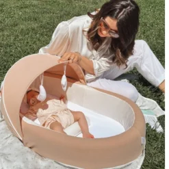 Wieg Baby Nest Airflow 2.0 - Bamboom - Nude Pink