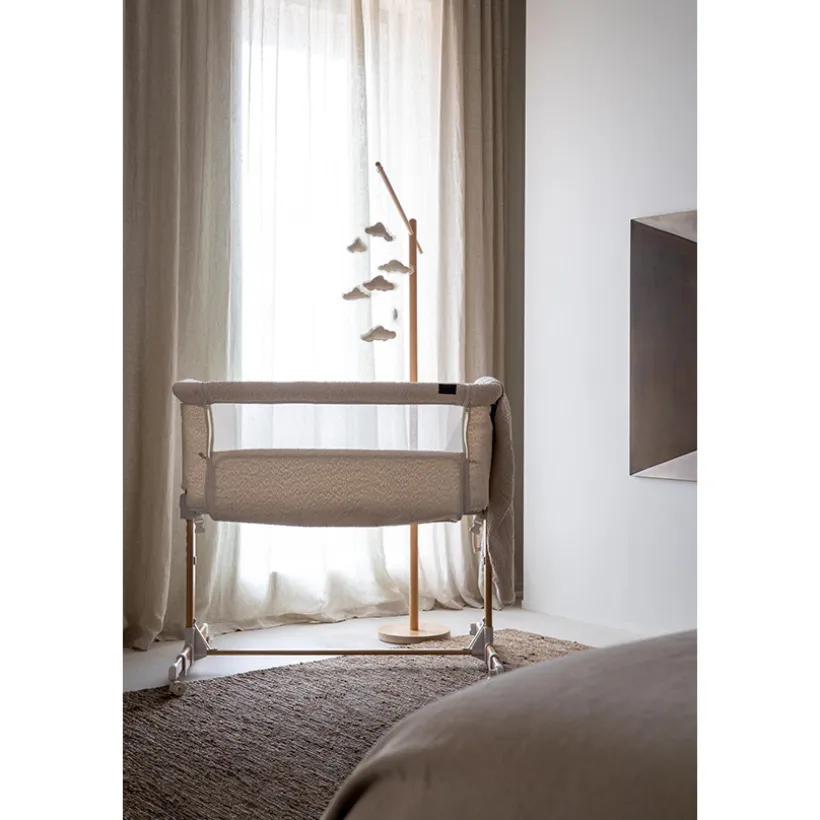 Wieg Co-dodo side-by-side Natural Bouclé Creme