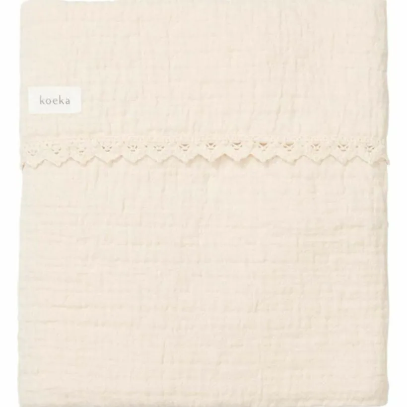Wiegdeken Katoen Lace Elba Natural 75x100 TOG 0.7