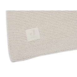 Wiegdeken 75x100cm gebreid Basic Knit Oatmeal