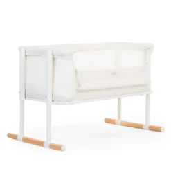 Wieg Evolux Cododo naturel wit, verstelbaar in 7 hoogtes, 2-in-1 ontwerp, co-sleeper systeem