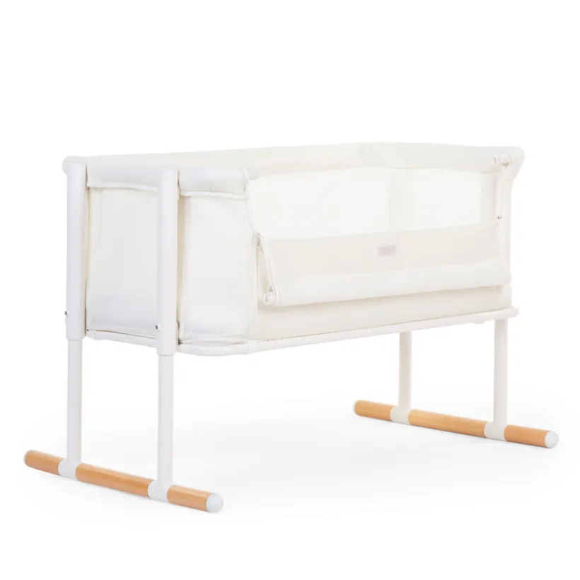 Wieg Evolux Cododo naturel wit, verstelbaar in 7 hoogtes, 2-in-1 ontwerp, co-sleeper systeem