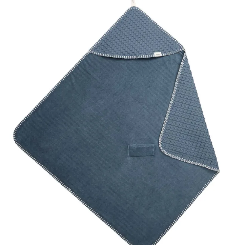 Wikkeldeken Antwerp 100x100cm Bluestone