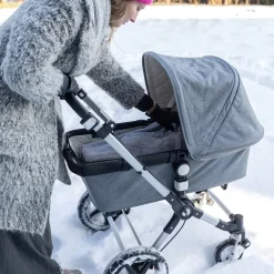 Wikkeldeken Pady Softy + Jersey Grizou 0-12M