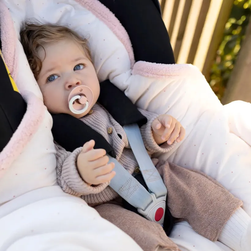 Wikkeldeken Pady Softy + Jersey Blush 0-12M