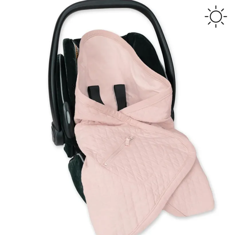 Wikkeldeken Quilted + Jersey Blush 0-12M