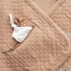 Wikkeldeken Quilted + Jersey Beige 0-12M