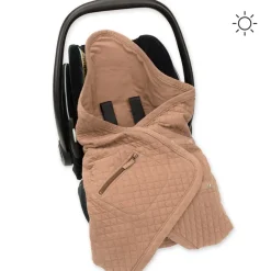 Wikkeldeken Quilted + Jersey Beige 0-12M