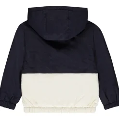 Windjack in ribstop met colour block effect jongens