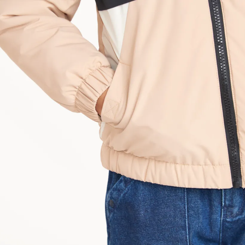 Windjack met capuchon van microfleece en waterafstotende stof jongens