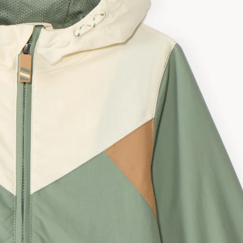Windjack met capuchon van waterdicht ripstop voor babyjongen