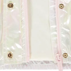 Windjack met iriserende capuchon voor meisjes