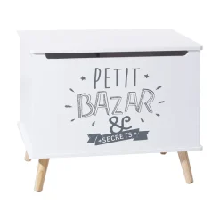 Witte houten speelgoedkist van Atmosphera for Kids