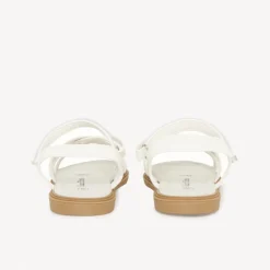 Witte sandalen met kruisbandjes meisjes