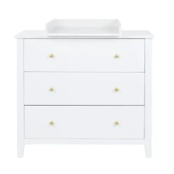 Witte verschoonmat voor commode Noah 2.0/Charlie/Mae