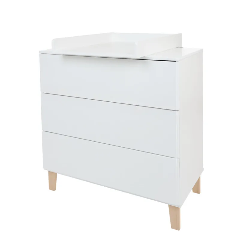 Witte verschoonmat voor commode Noah 2.0/Charlie/Mae