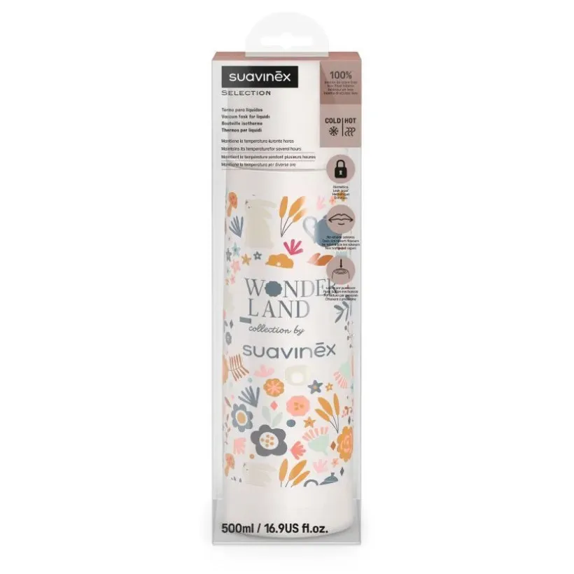 Wonderland isothermische fles 500 ml beige