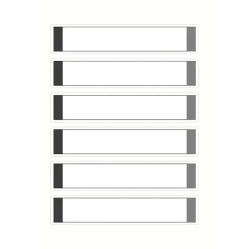 24 zelfklevende waterproof labels Grijs