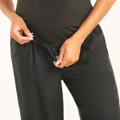 Zijde broek met hoge zwangerschapsband