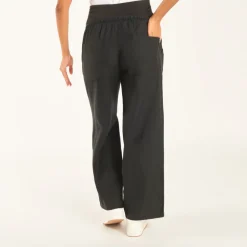 Zijde broek met hoge zwangerschapsband