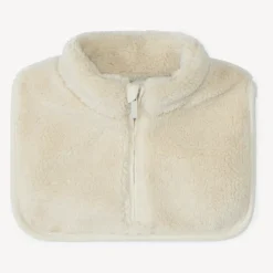 Zippered sherpa neck warmer for baby boy