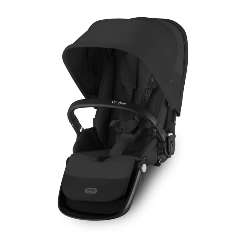Zitje voor Gazelle S kinderwagen 2023 – zwart frame/Moon black kap