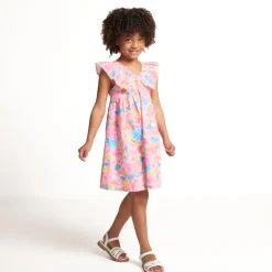 Zomerjurk met schouderbandjes en bloemenprint voor meisjes