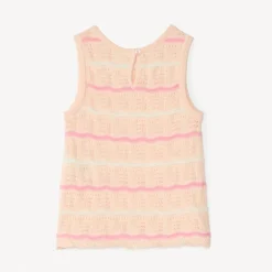 Zomertrui met gebreid patroon voor meisjesbaby's