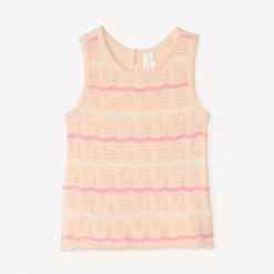 Zomertrui met gebreid patroon voor meisjesbaby's
