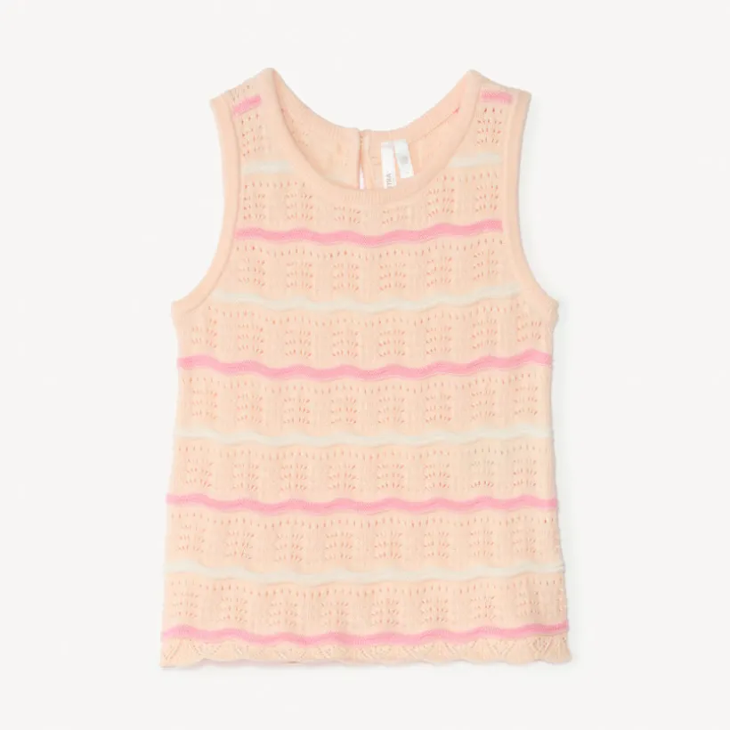 Zomertrui met gebreid patroon voor meisjesbaby's