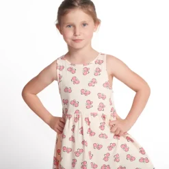 Zonder mouwen jurk met fantasieprint voor meisjes