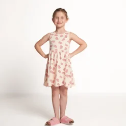 Zonder mouwen jurk met fantasieprint voor meisjes