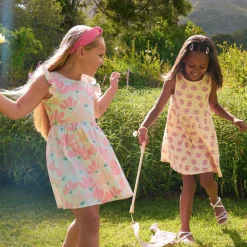 Zonder mouwen jurk met fantasieprint voor meisjes