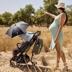 Zonnescherm voor kinderwagen Simone - Zwart