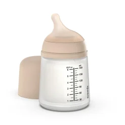 Zuigfles antikramp Zero.Zero speciaal voor borstvoeding 180 ml Light
