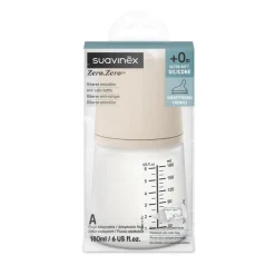Zuigfles antikramp Zero.Zero speciaal voor borstvoeding 180 ml Light