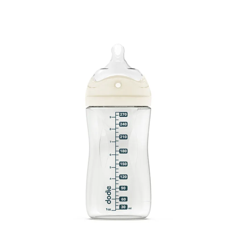 Zuigfles met antikramp siliconenspeen meerdere gaatjes doorstroming 2 270 ml blauw Dodie