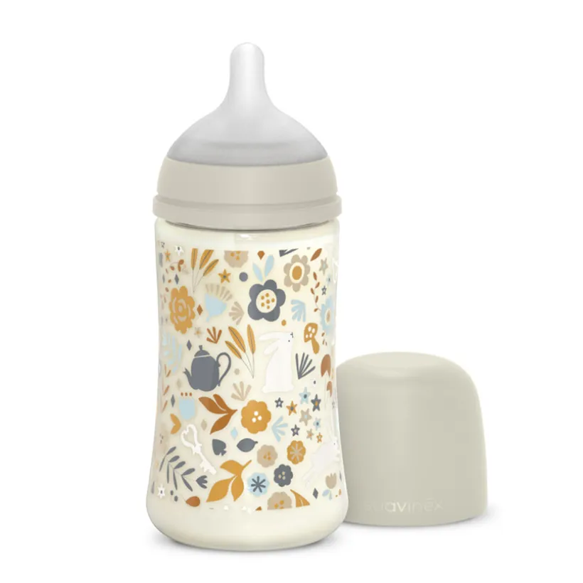 Zuigfles met symmetrische fopspeen SX Pro M 270ml Wonderland Beige