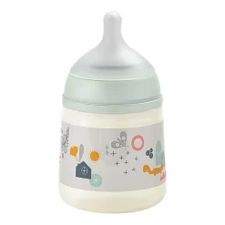 Zuigfles met symmetrische fopspeen SX Pro M 150 ml Walk in the Park Groen