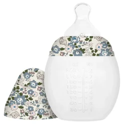 Zuigfles 240ml antibuikkrampjes in silicone That's Mine Flora Bunnies