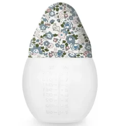 Zuigfles 240ml antibuikkrampjes in silicone That's Mine Flora Bunnies
