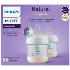 Zuigfles Natural 3.0 Response Airfree-Ventiel Duo 125ml - 2 stuks