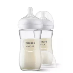 Zuigfles Natural Response 3.0 in Glas 240ml - 2 stuks
